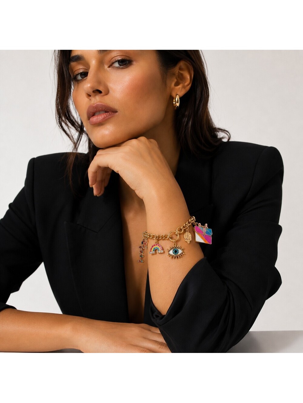Kurt Geiger Multi Charm Bracelet